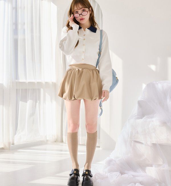  「配色襟付きニット」|ニット・セーター|