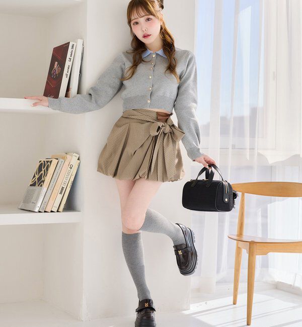  「配色襟付きニット」|ニット・セーター|