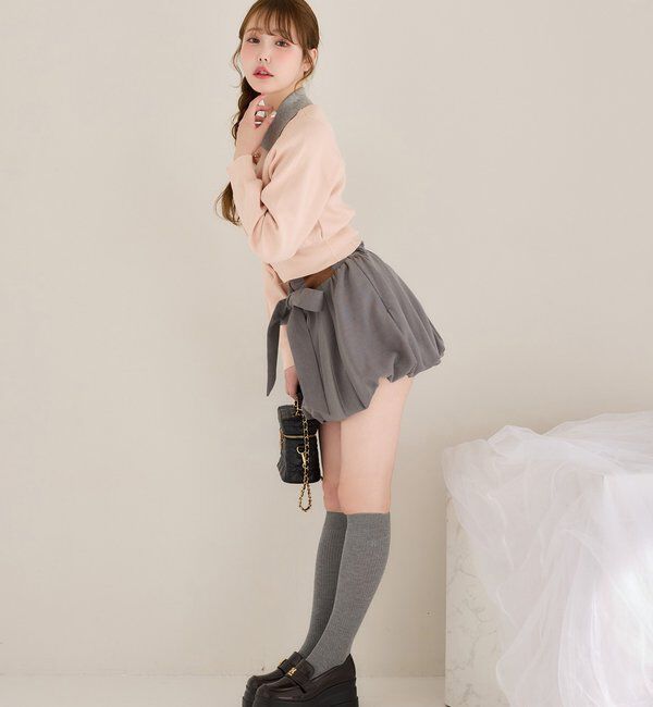  「配色襟付きニット」|ニット・セーター|