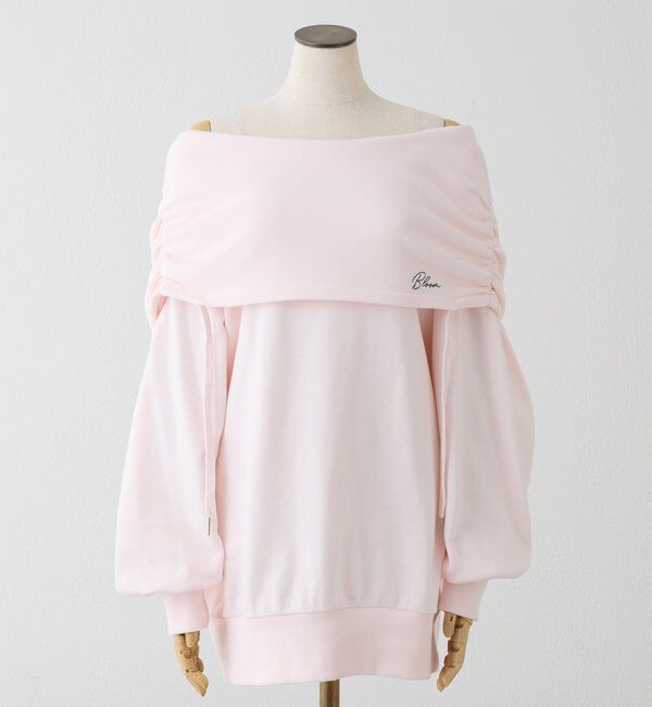  「オフショルパーカーワンピ」|ワンピース|