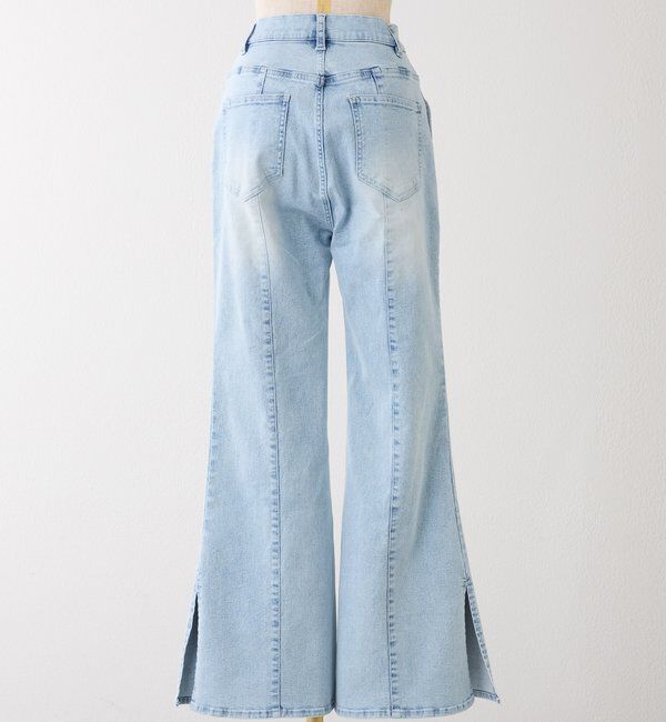  「【Denim Collection】レースアップデニムパンツ/SMサイズ展開あり」|その他|