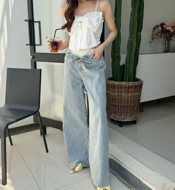  「swimwear/フロントリボン羽織りSET(4点セット)」|その他|