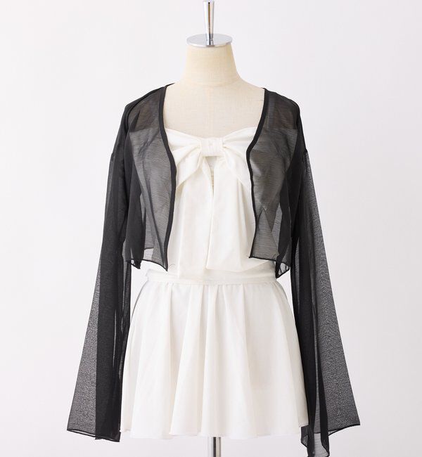  「swimwear/フロントリボン羽織りSET(4点セット)」|その他|