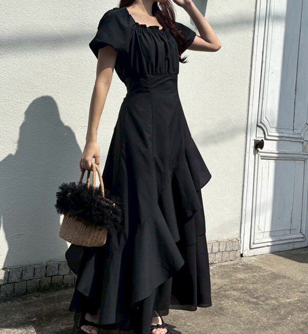  「【リバイバル】イレヘムティアードロングワンピース」|ワンピース|