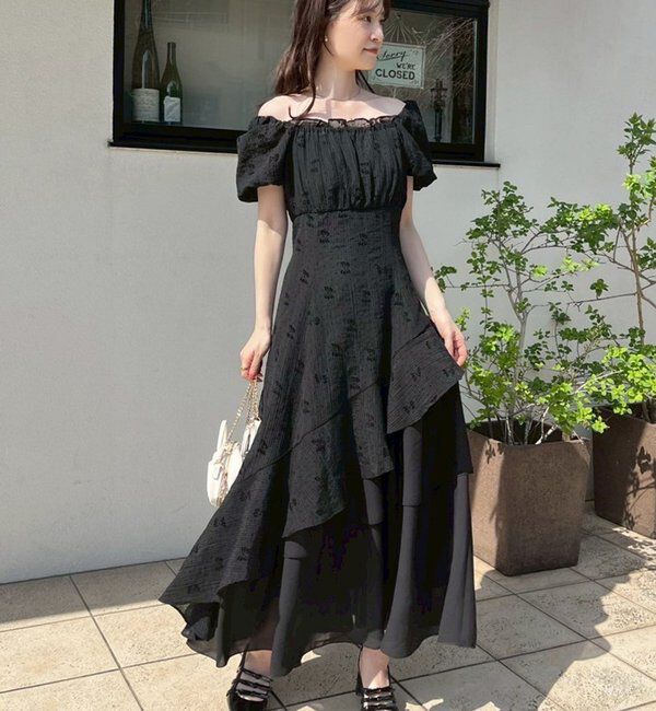  「【リバイバル】イレヘムティアードロングワンピース」|ワンピース|