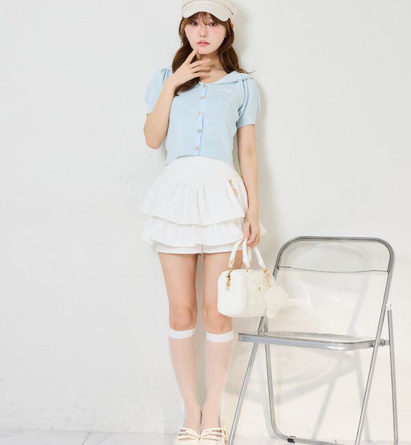  「セーラー半袖ニット」|ニット・セーター|