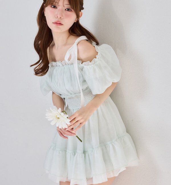  「半袖愛されメロチュニック」|ワンピース|