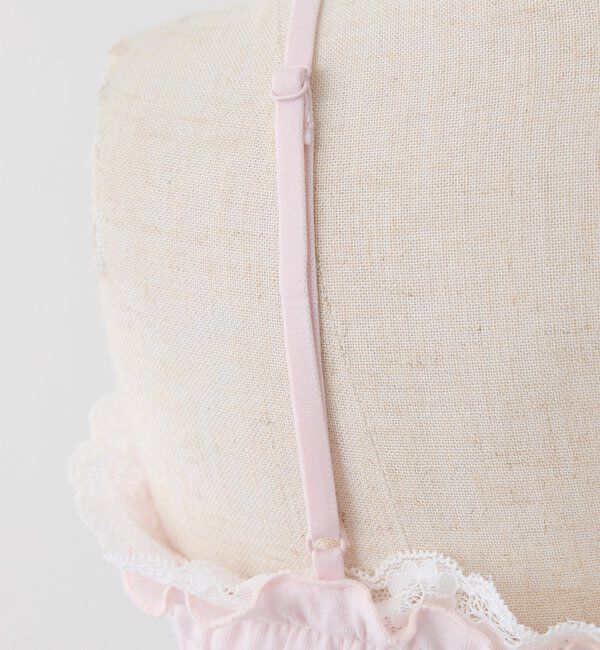  「カップ付きレースシャーリングキャミソール」|プルオーバー|