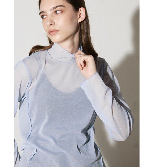 MIDIUMISOLID「MIDIUMISOLID for Ladies シアーハイネックインナー」|Tシャツ・カットソー|