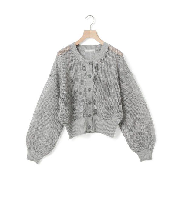 MARMARMAR「MARMARMAR メッシュカーディガン」|カーディガン|ライトグレー