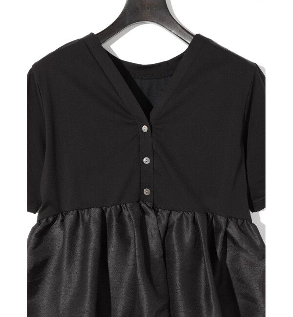 MIDIUMISOLID「MIDIUMISOLID for Ladies ウーブン スイッチング 2way ペプラム」|Tシャツ・カットソー|