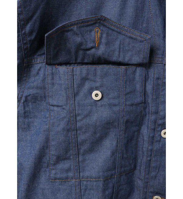 MidiUmi「MidiUmi ワイドデニムジャケット」|テーラードジャケット|