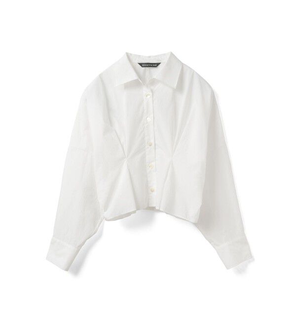 mizuiro ind「mizuiro ind コクーンショートシャツ」|シャツ・ブラウス|オフホワイト