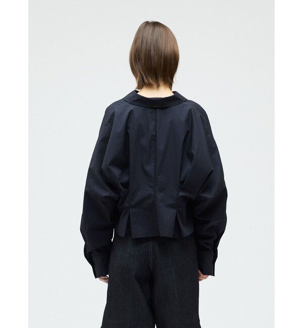 mizuiro ind「mizuiro ind コクーンショートシャツ」|シャツ・ブラウス|