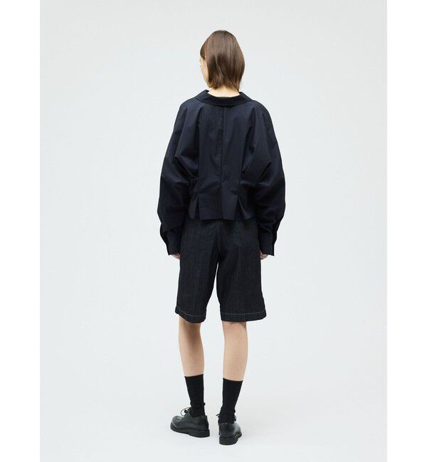 mizuiro ind「mizuiro ind コクーンショートシャツ」|シャツ・ブラウス|