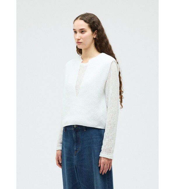 mizuiro ind「mizuiro ind ディープＶネックベスト」|ベスト・ジレ|