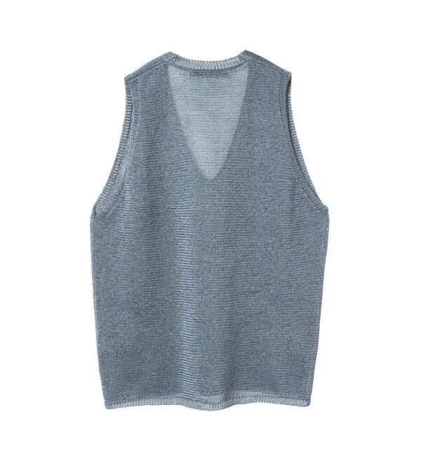 mizuiro ind「mizuiro ind ワイドVネックベスト」|ベスト・ジレ|