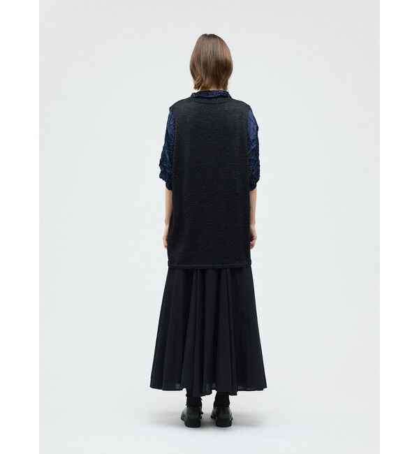 mizuiro ind「mizuiro ind ワイドVネックベスト」|ベスト・ジレ|