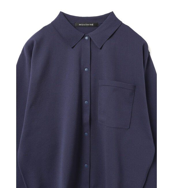 mizuiro ind「mizuiro ind シャツカーディガン」|カーディガン|