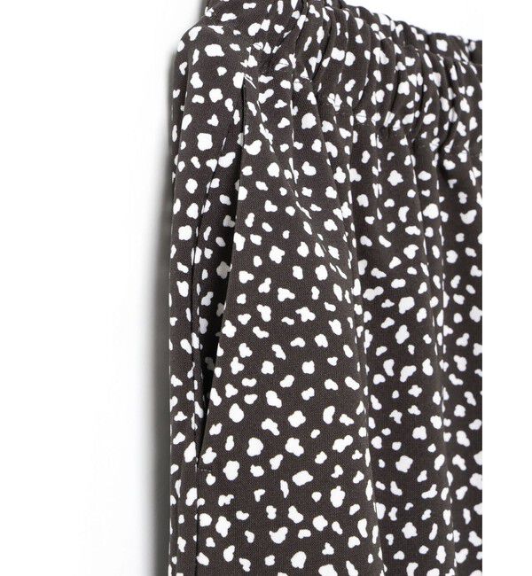 mizuiro ind「mizuiro ind プリントドローストリングヘムパンツ」|その他|