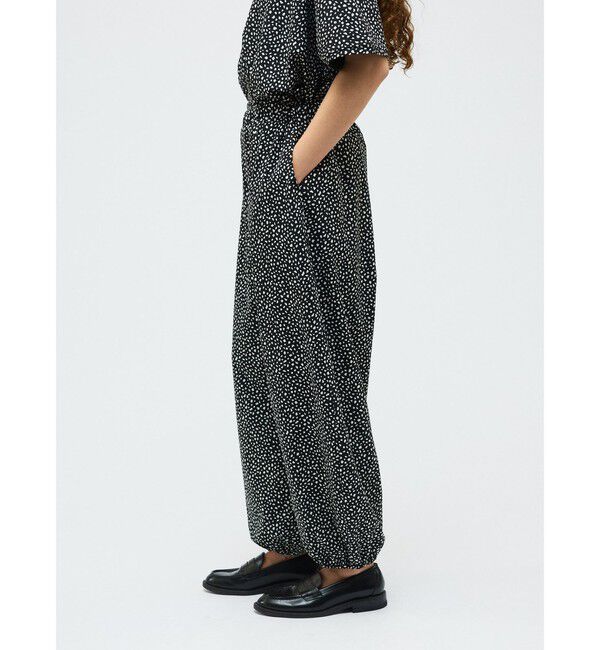 mizuiro ind「mizuiro ind プリントドローストリングヘムパンツ」|その他|