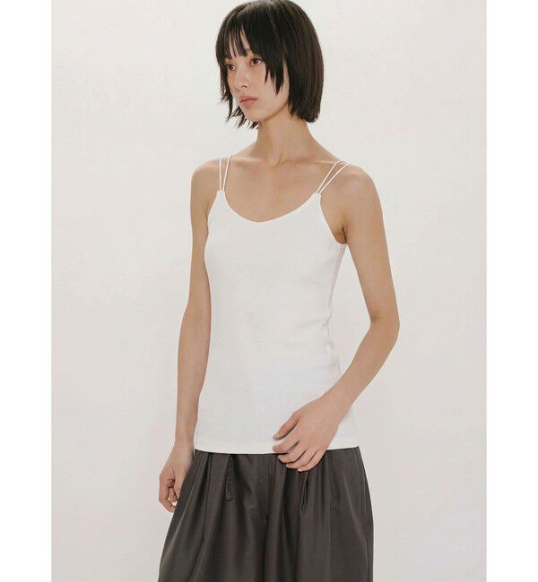 MIDIUMISOLID「MIDIUMISOLID for Ladies パッド入りキャミソール」|Tシャツ・カットソー|オフホワイト