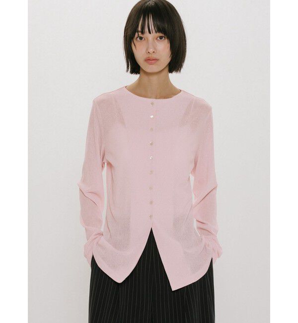 MIDIUMISOLID「MIDIUMISOLID for Ladies クルーネックロングカーディガン」|カーディガン|