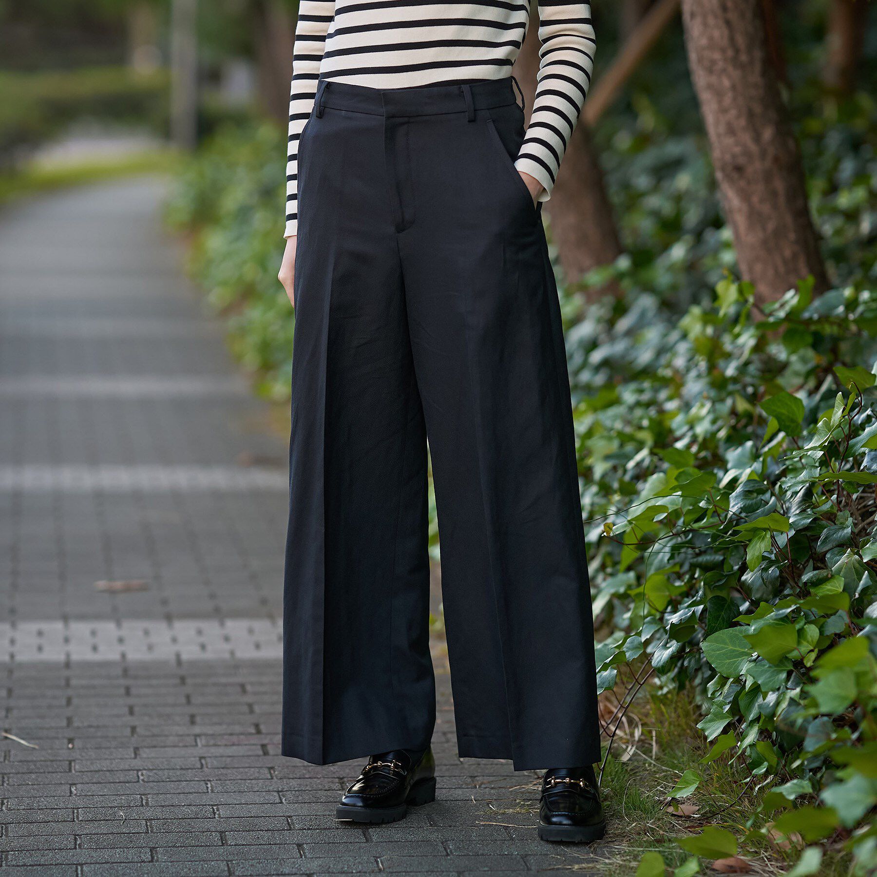 DRESSTERIOR「【セットアップ可】リネンブレンドワイドパンツ」|その他|