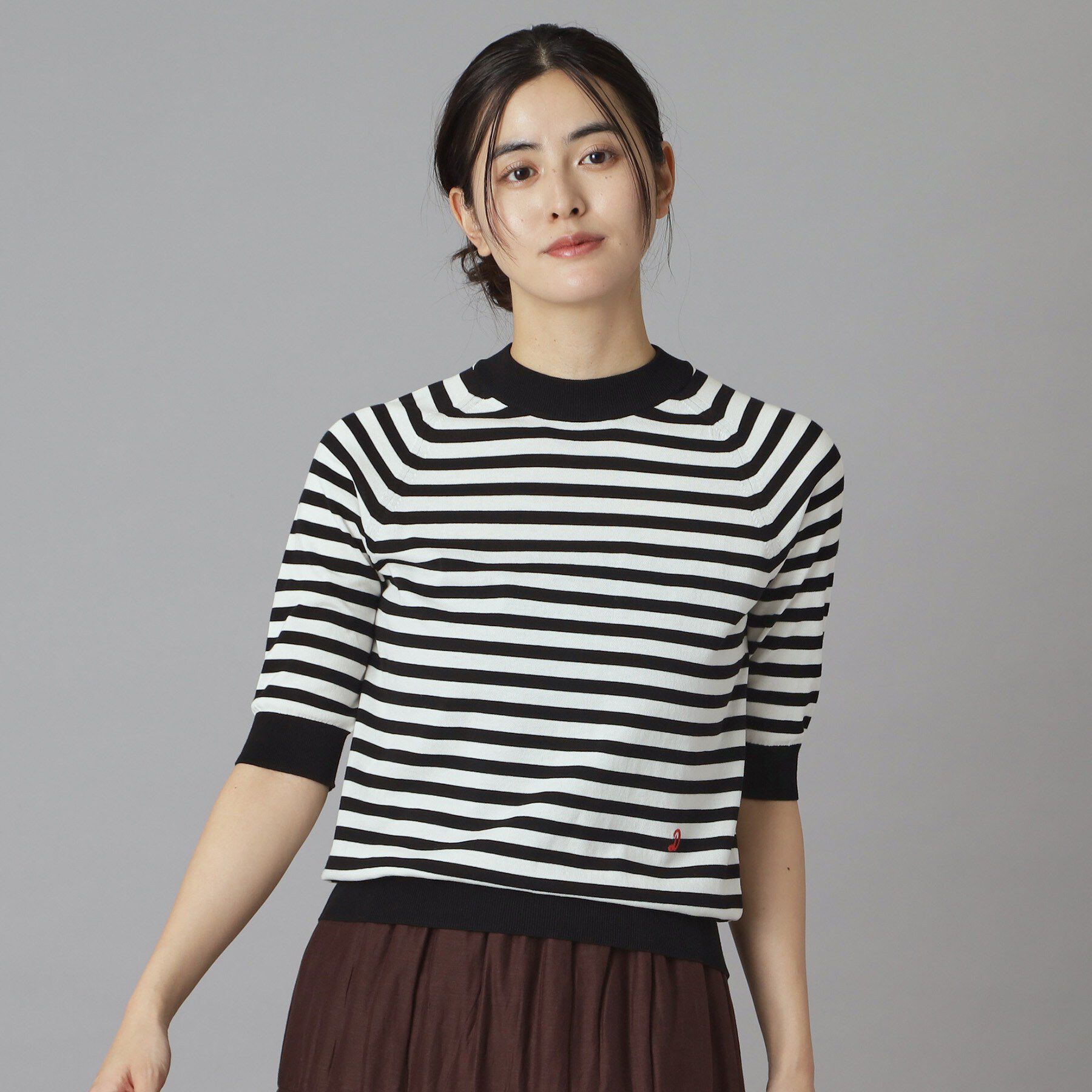 DRESSTERIOR「【大人MUSE5月号掲載】コットンシルクマルチボーダーニット」|ニット・セーター|