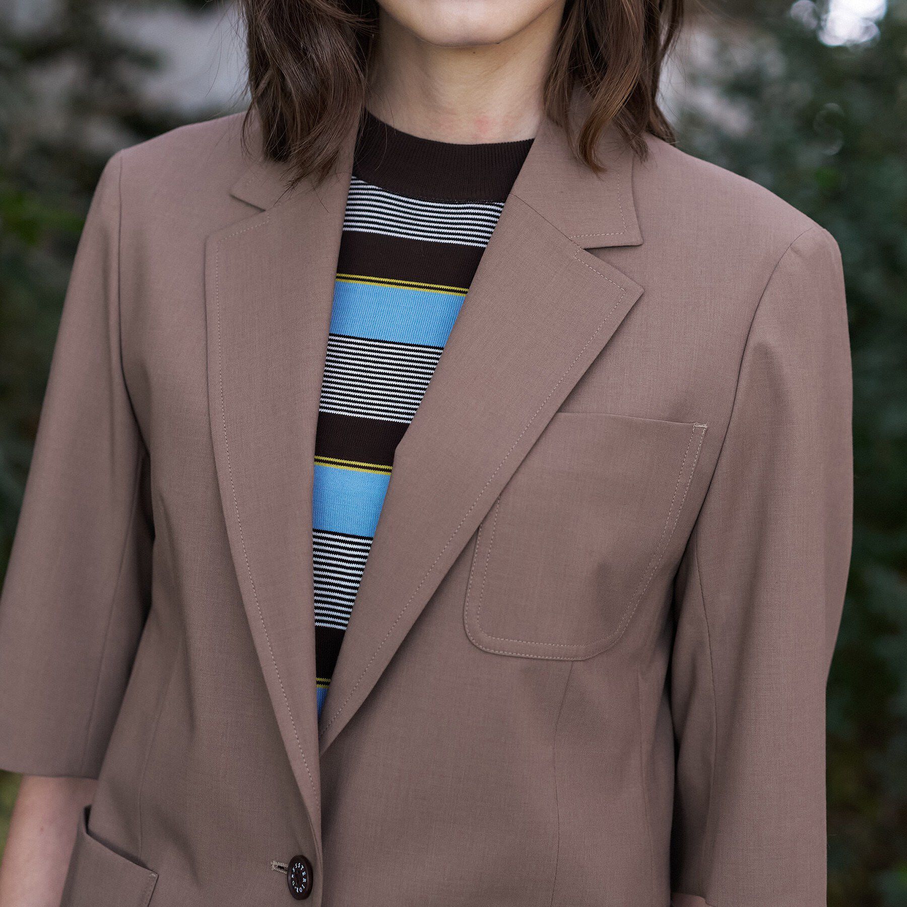 DRESSTERIOR「【接触冷感/UVカット/セットアップ可】 2WAYストレッチスリークオータージャケット」|テーラードジャケット|