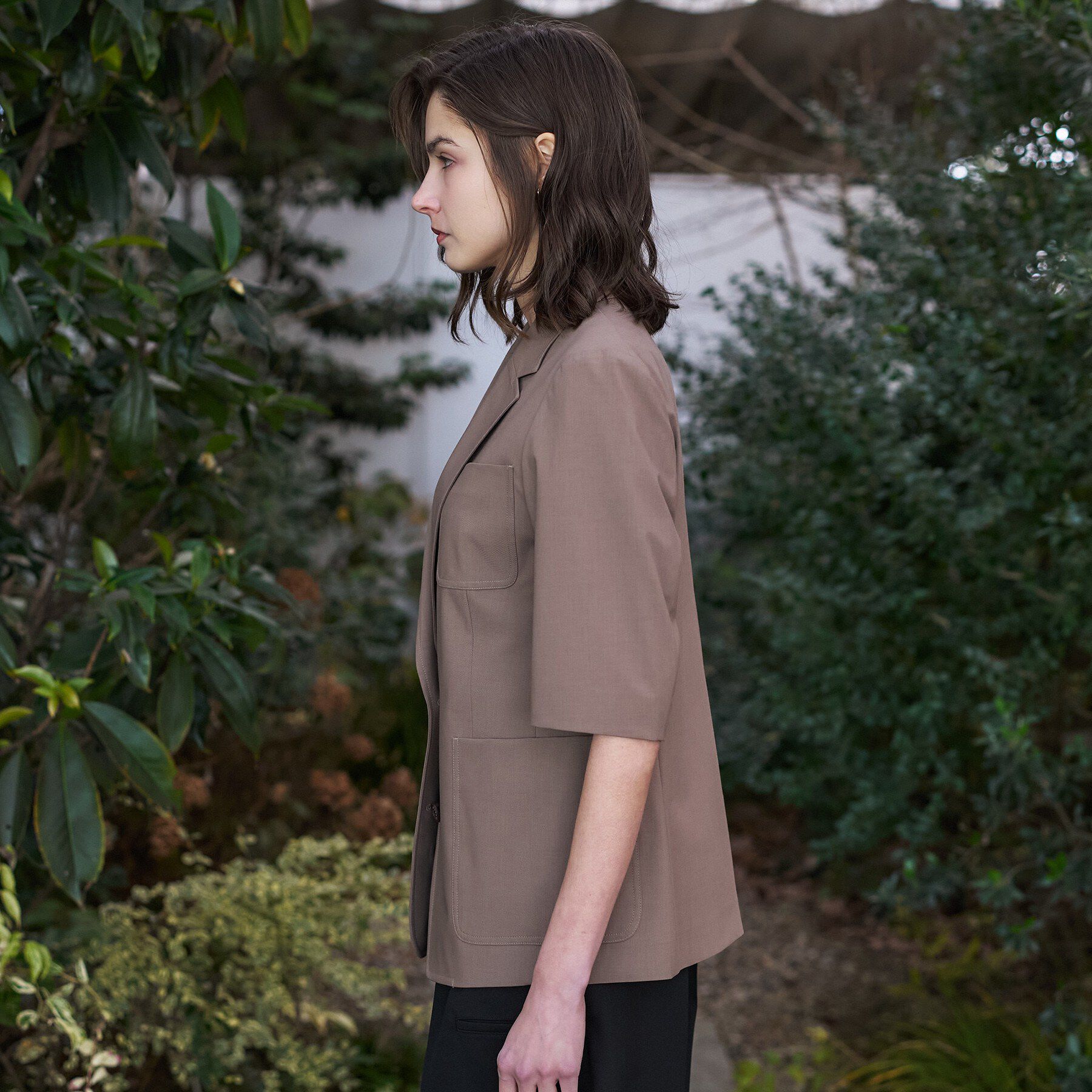 DRESSTERIOR「【接触冷感/UVカット/セットアップ可】 2WAYストレッチスリークオータージャケット」|テーラードジャケット|