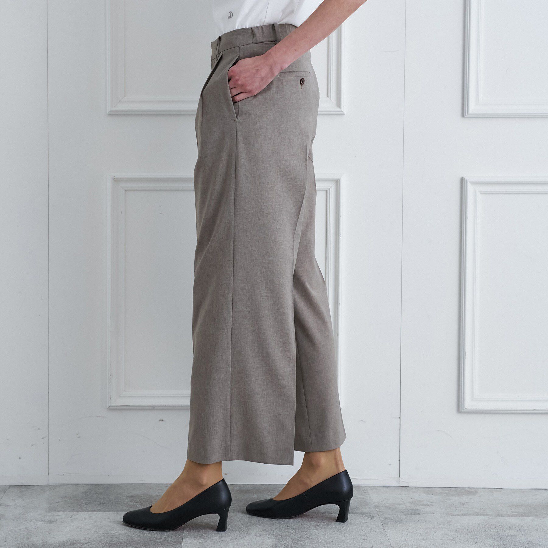 DRESSTERIOR「【大人MUSE5月号掲載】【セットアップ可】ウォッシャブルタックワイドパンツ」|その他|