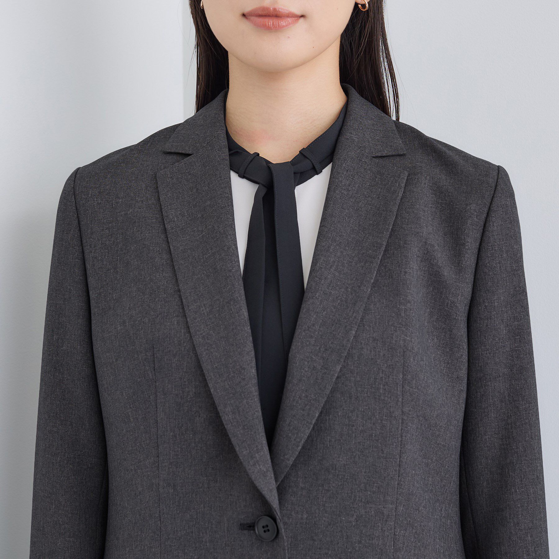 INDIVI「【洗える／通勤／スーツ】メランジストレッチ テーラージャケット」|スーツ|