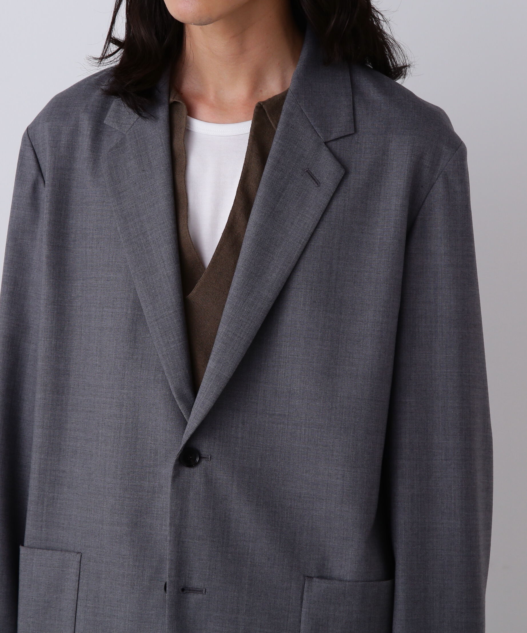 YLEVE 「YLEVE / SUPER120'S CHAMBRAY WOOL JACKET」|その他|