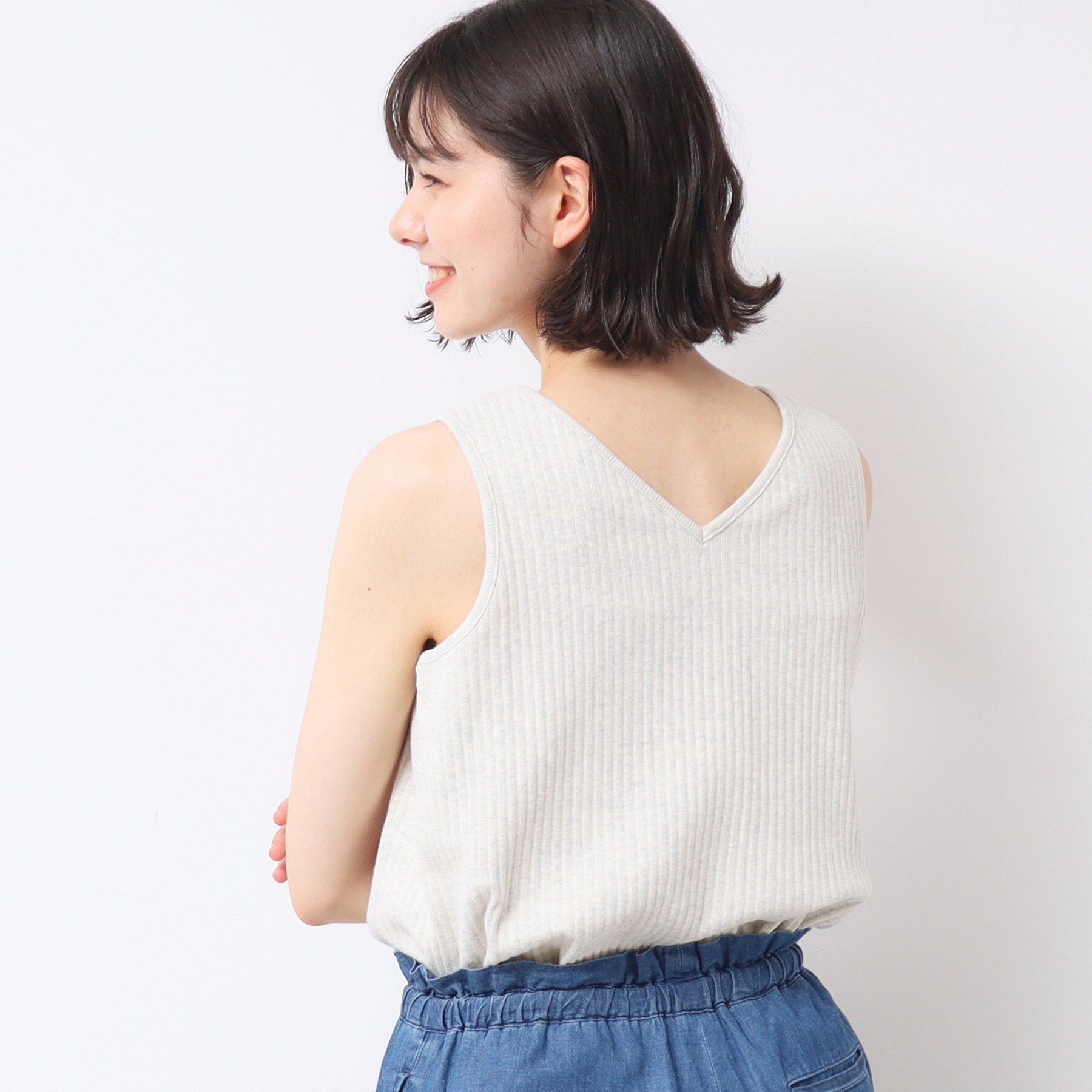 Dessin「【2WAY・洗える】リブタンク（S～L）」|キャミソール|