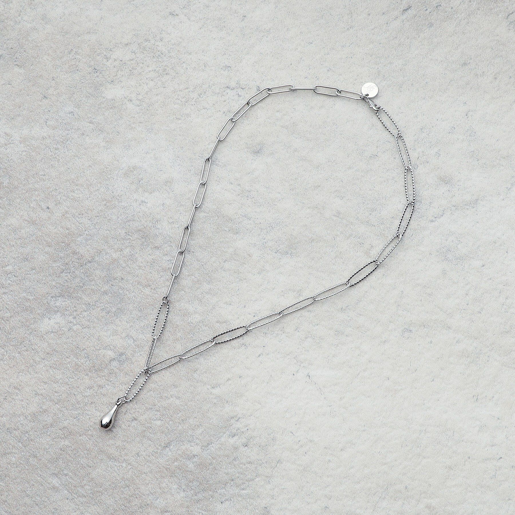 Dessin「ミックスチェーンYラインネックレス」|ネックレス|