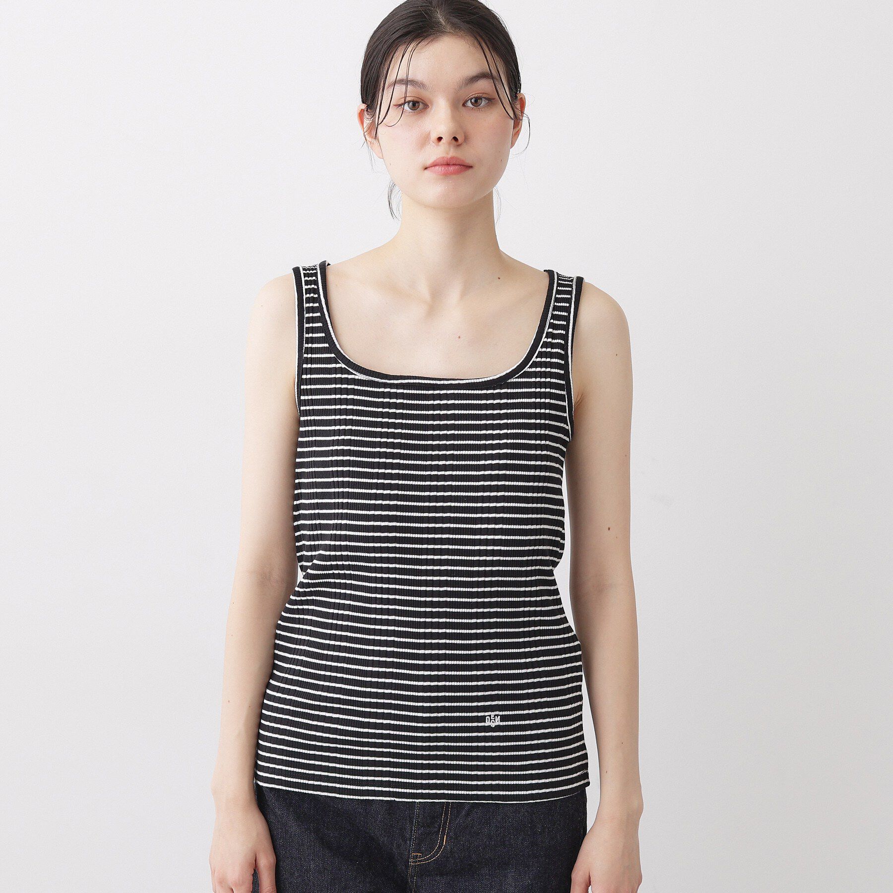 Dessin「【洗える】スクエアネックリブタンクトップ」|キャミソール|