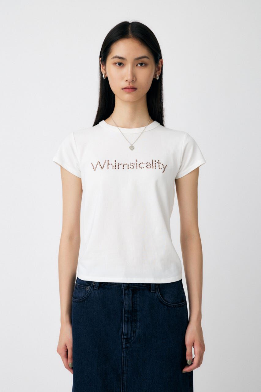 MOUSSY「STUDS LOGO TEE」|Tシャツ・カットソー|