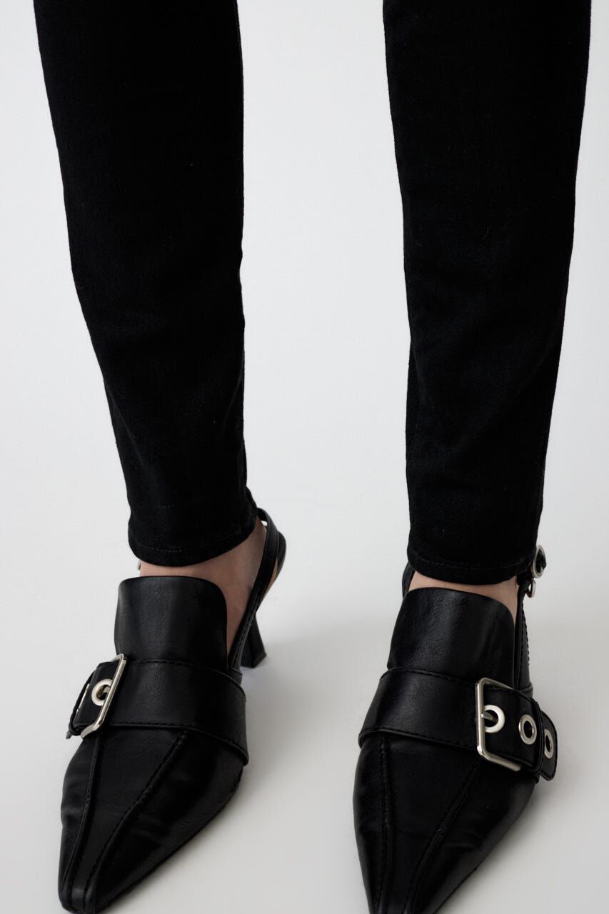 MOUSSY「HW Rebirth BLACK SKINNY」|デニム|