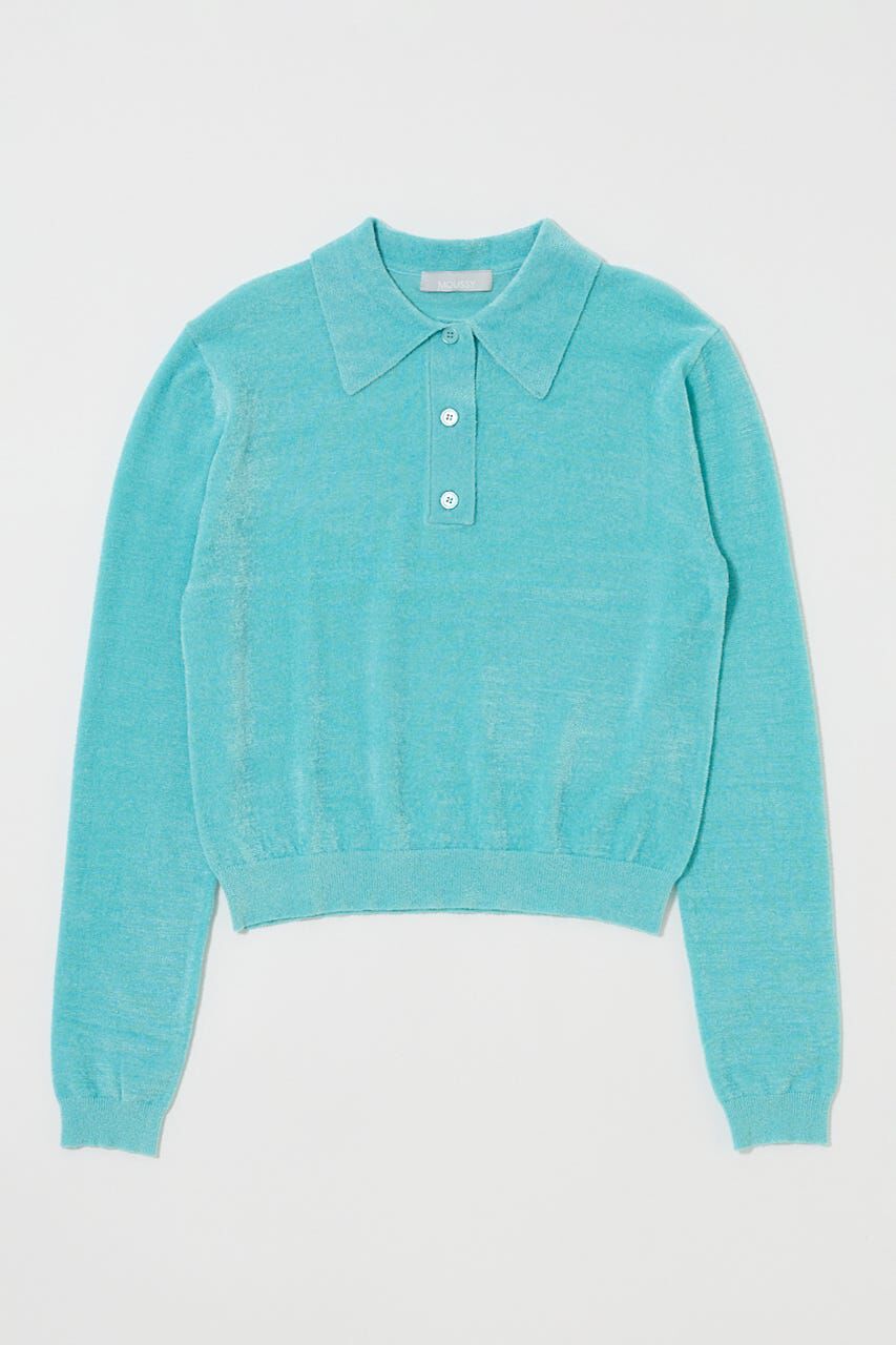 MOUSSY「VELOUR TOUCH KNIT ポロ」|Tシャツ・カットソー|