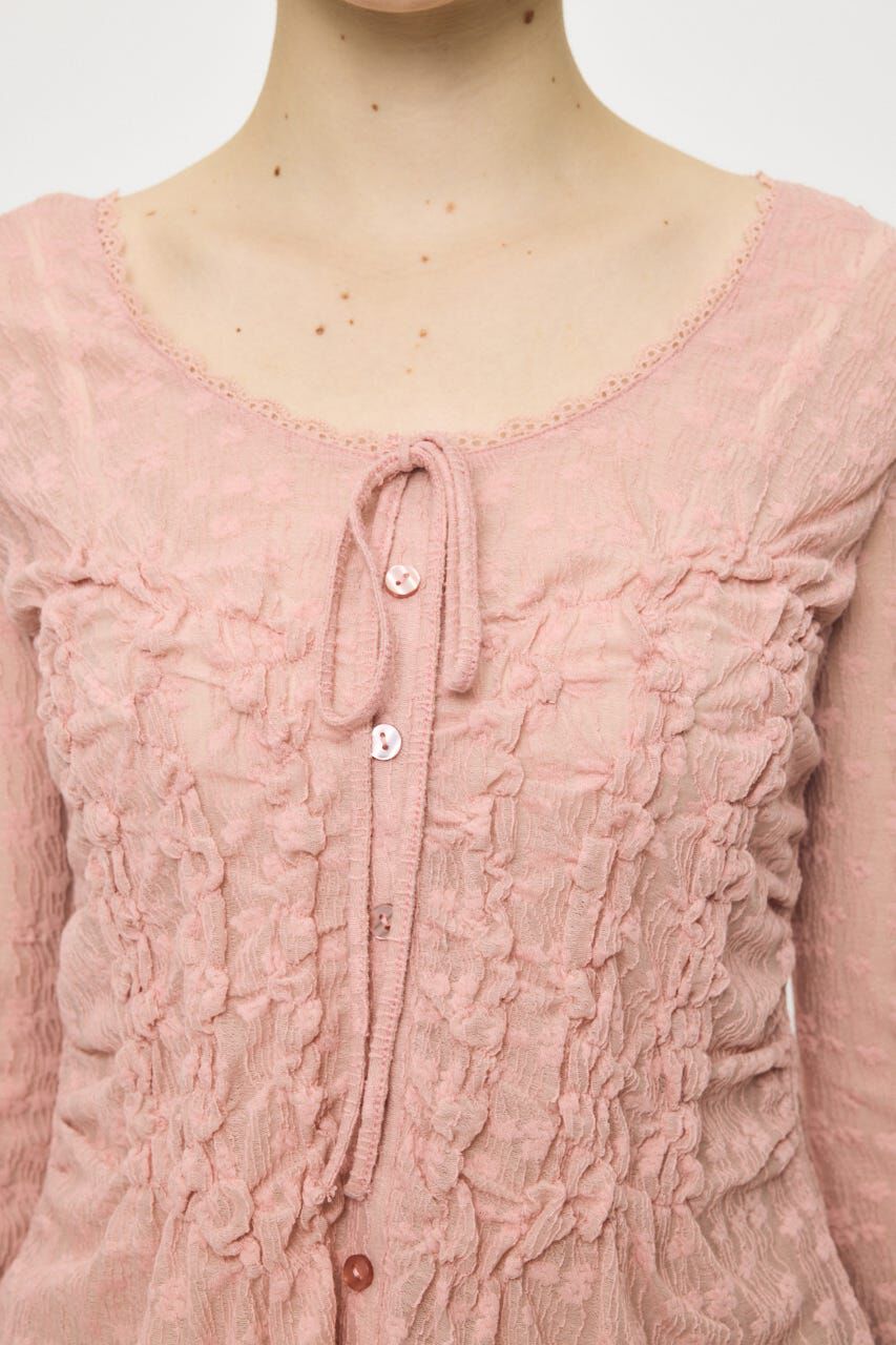 MOUSSY「SHIRRING LACE トップス」|Tシャツ・カットソー|