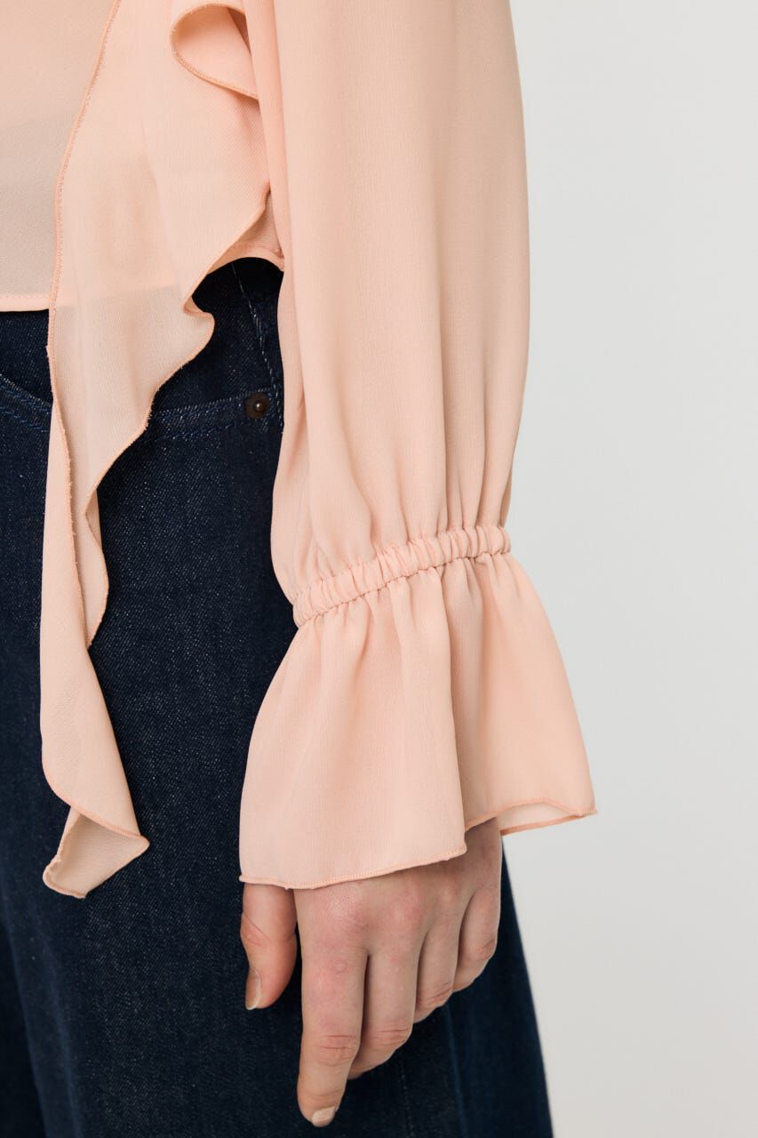 MOUSSY「CHIFFON RUFFLE  ブラウス」|シャツ・ブラウス|