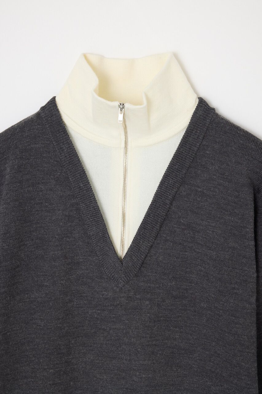 SLY「LAYERED STAND HG トップス」|ニット・セーター|