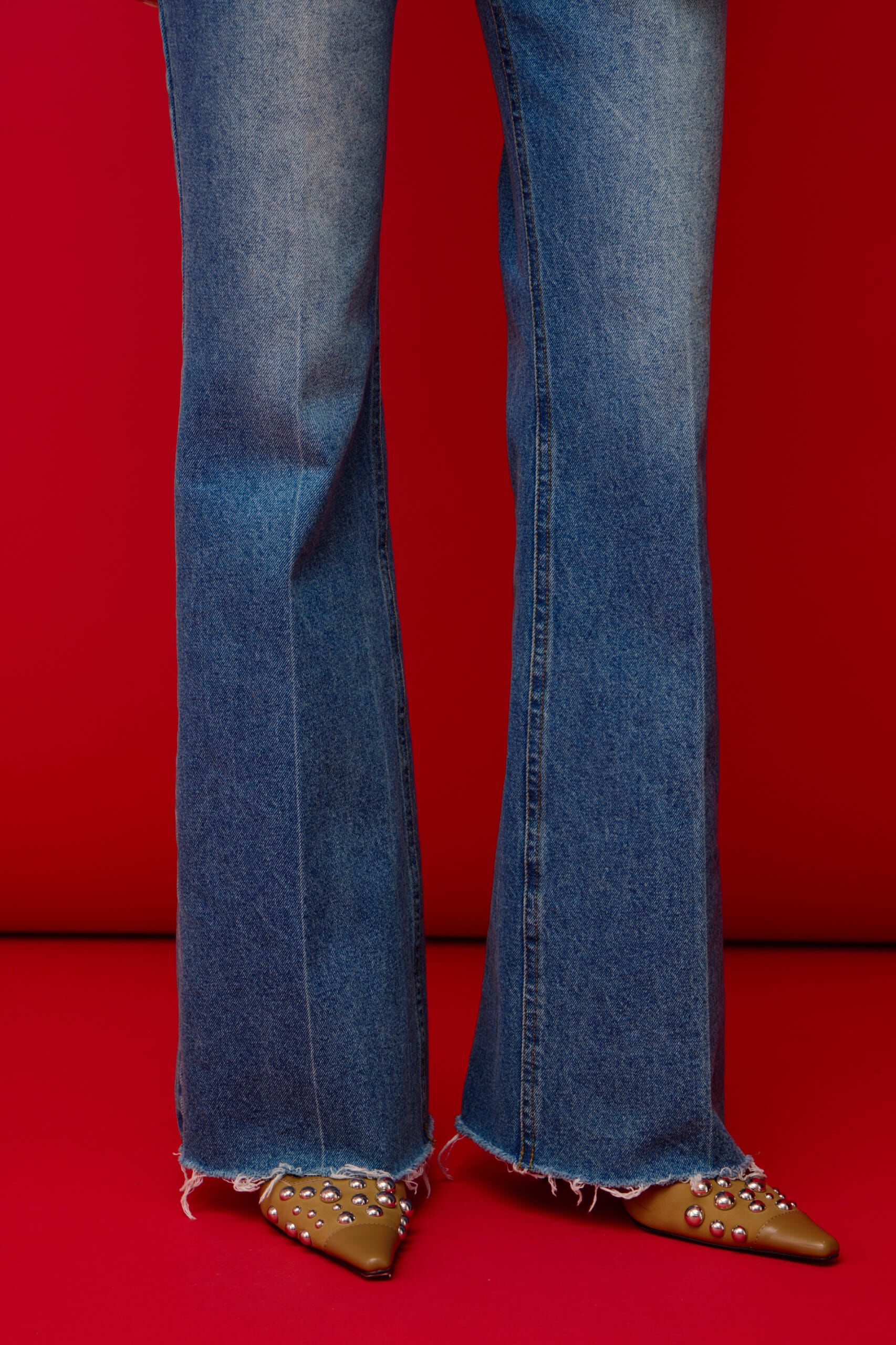 SLY「J／W SEMI FLARE DENIM パンツ」|デニム|