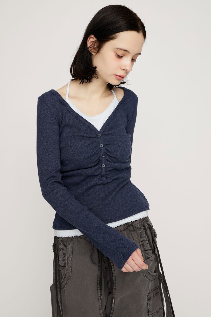 SLY「LAYERED LIKE CUT トップス」|Tシャツ・カットソー|