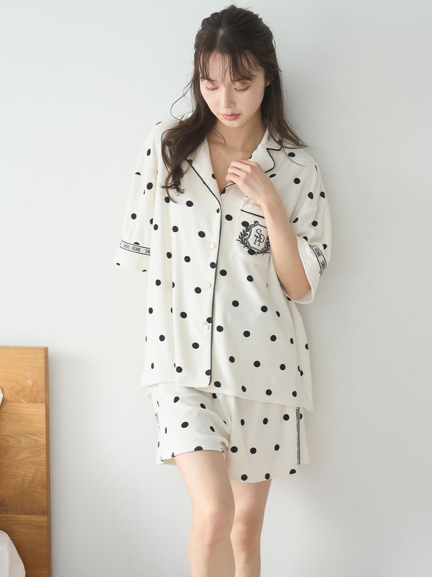 SNIDEL HOME「【sorbet light】【接触冷感】メランジパイルショートパンツ」|ルームウェア|