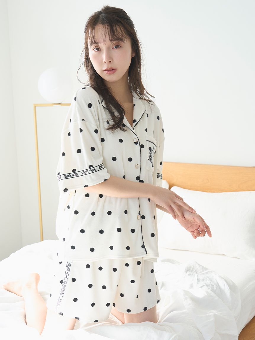SNIDEL HOME「【sorbet light】【接触冷感】メランジパイルショートパンツ」|ルームウェア|