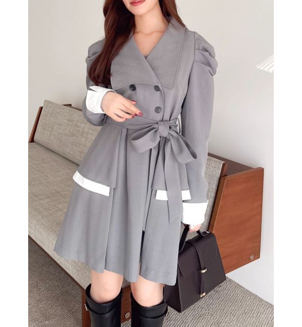 dazzlin「ビッグカラートレンチミニワンピース」|ワンピース|