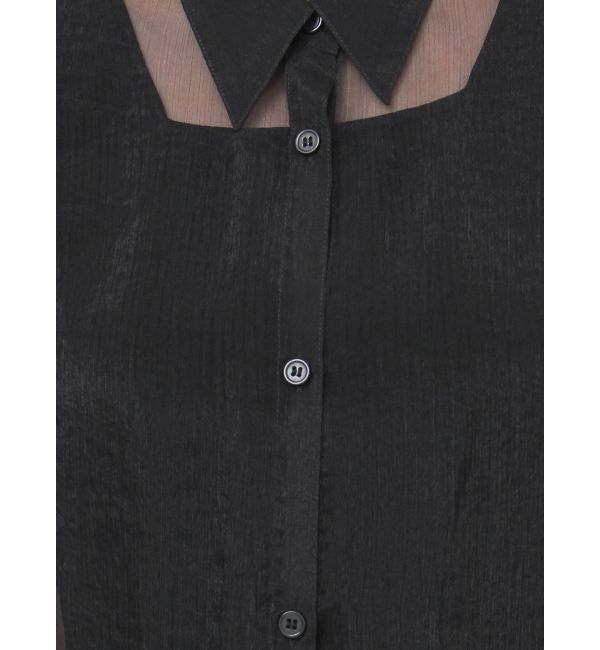 MURUA「ボリュームスリーブシャイニーシアーシャツ」|シャツ・ブラウス|