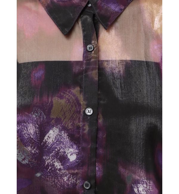 MURUA「ボリュームスリーブシャイニーシアーシャツ」|シャツ・ブラウス|